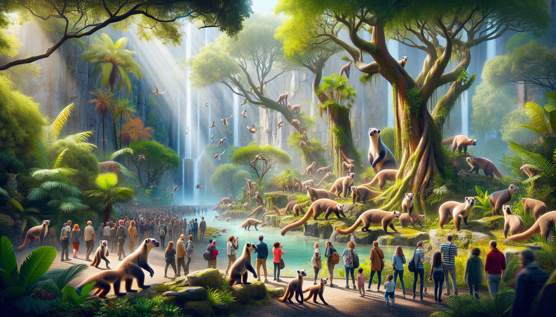 d&eacute;couvrez les nouveaux fossas, embl&egrave;mes de madagascar, qui ont r&eacute;cemment pris leurs quartiers au zoo de paris. un &eacute;v&eacute;nement exceptionnel pour les amoureux de la faune et de la biodiversit&eacute;, offrant une occasion unique d'observer ces fascinants pr&eacute;dateurs dans un cadre splendide.