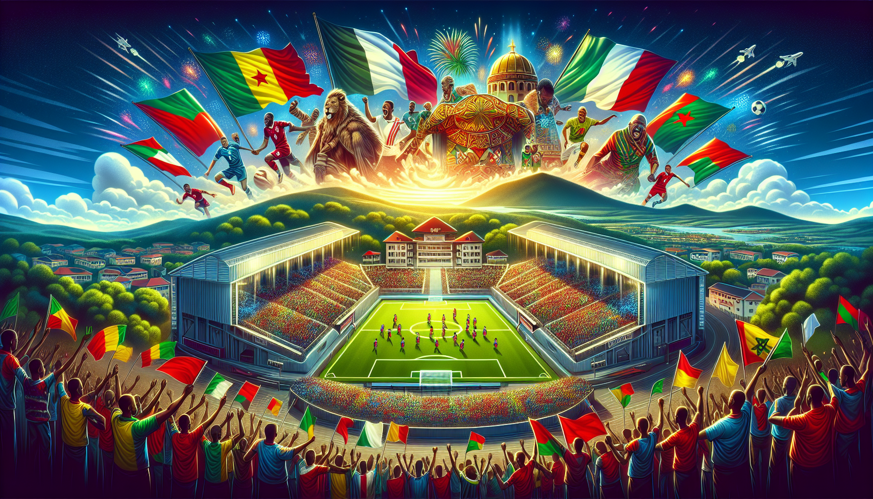 d&eacute;couvrez comment le cameroun, la guin&eacute;e, madagascar et le maroc ont brillamment atteint les demi-finales de la ligue des nations de montlu&ccedil;on, marquant une &eacute;tape m&eacute;morable dans le football africain.