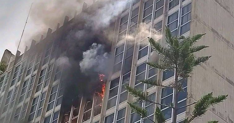 Incendie au ministère de l&rsquo;intérieur et de la décentralisation à Anosy