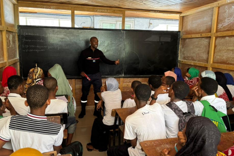 Aux Comores, les élèves au cœur d’une campagne de prévention des risques incendies